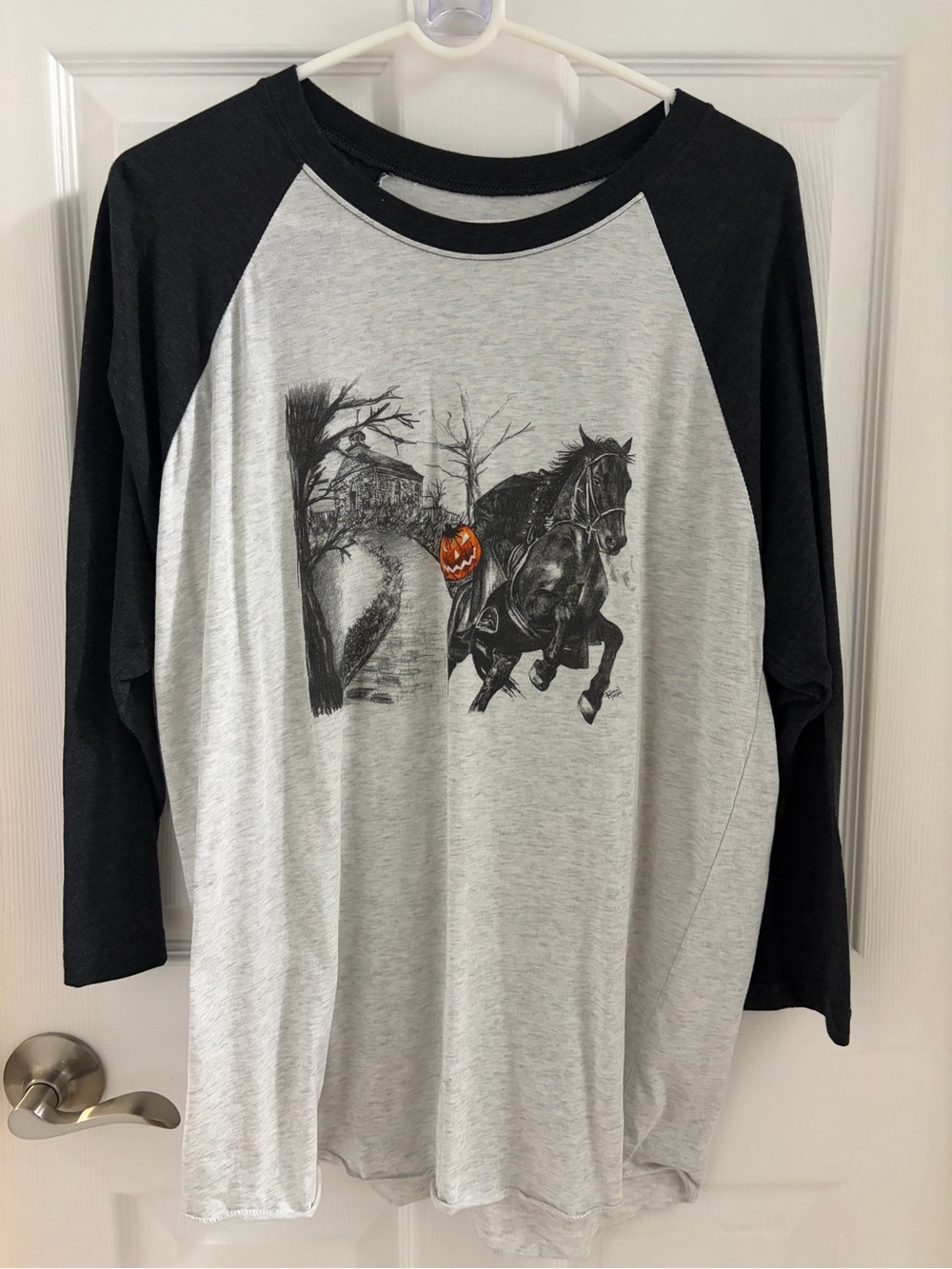 Sleepy Hollow Halloween 3/4 sleeve t-shirt